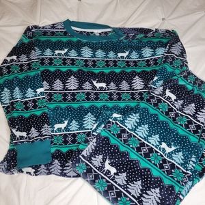 Joyspun Intimates Pajama 2 Piece Set Size L Winter Cozy Comfort Warm EUC
